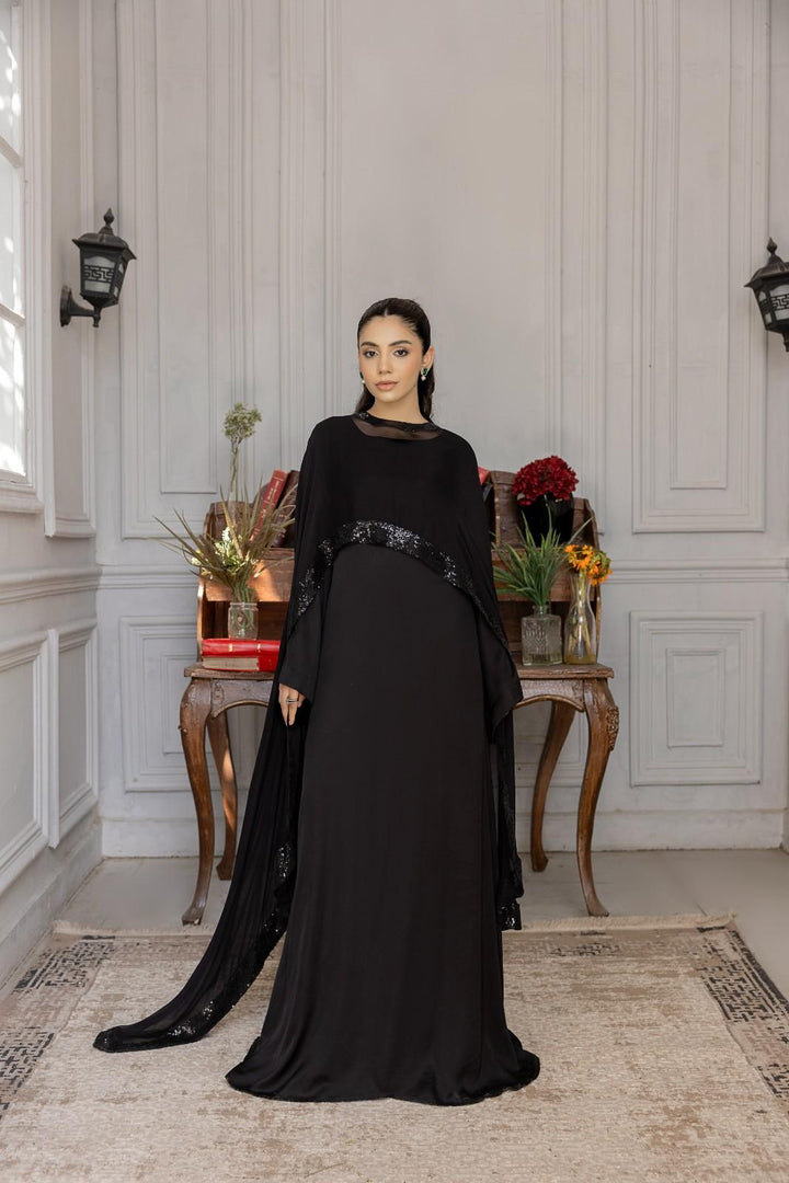 Black Dahlia Sequin Abaya