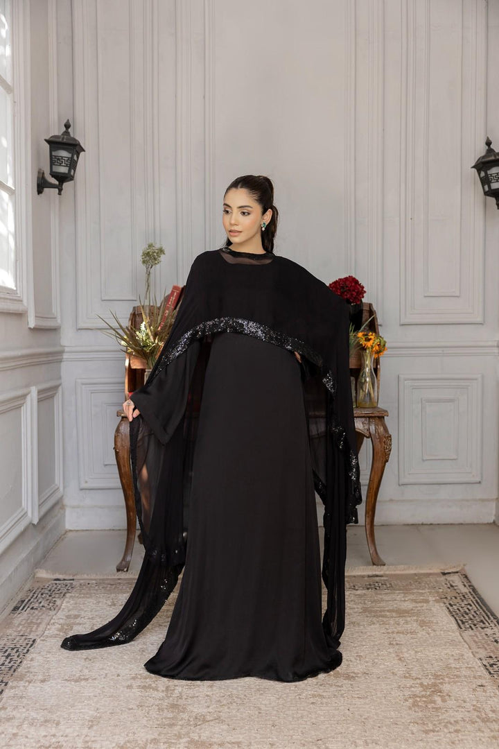 Black Dahlia Sequin Abaya