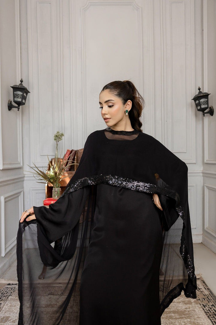 Black Dahlia Sequin Abaya