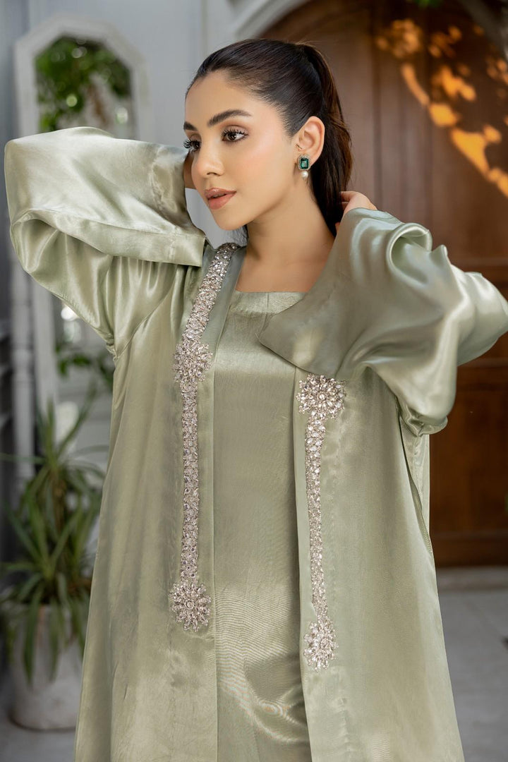 Sage Mist Crystal Abaya