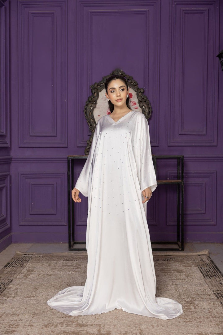 White Moon Pearl Abaya