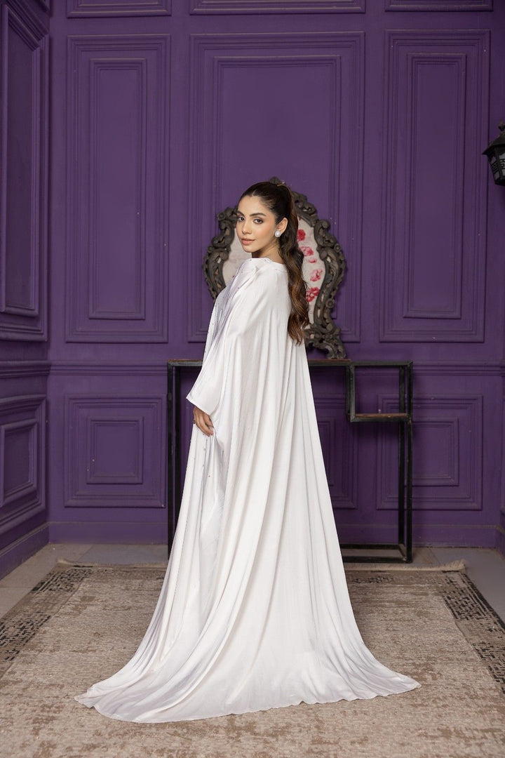 White Moon Pearl Abaya
