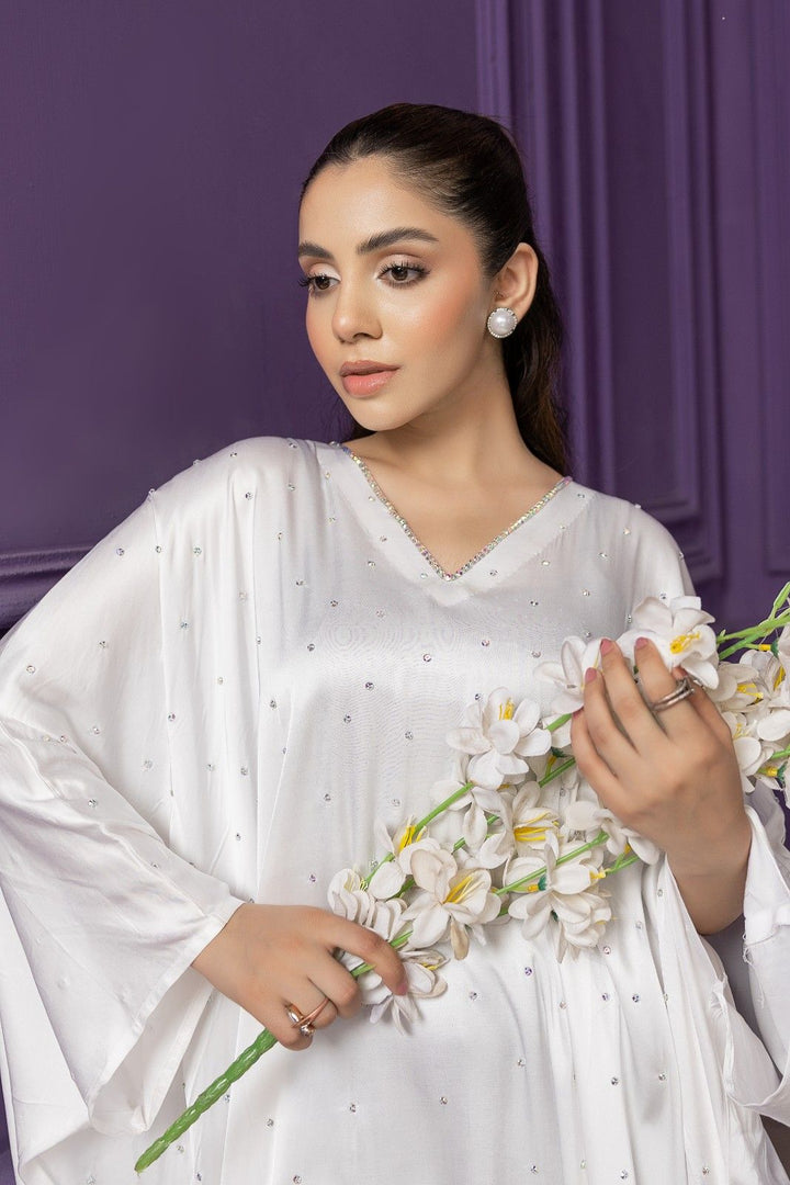 White Moon Pearl Abaya