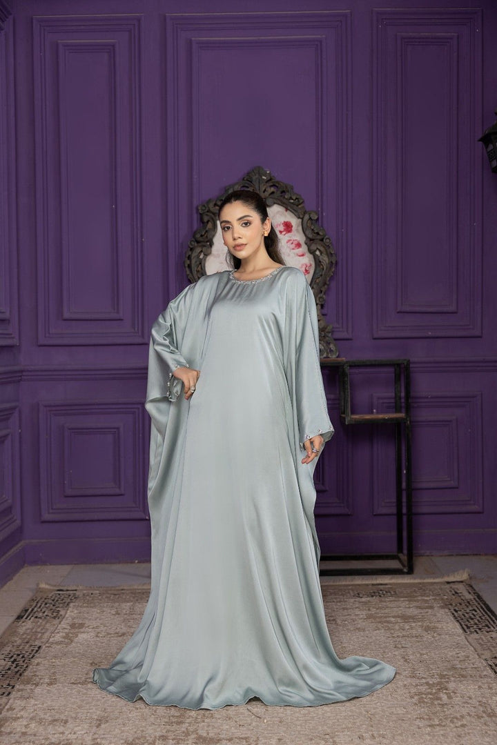 Frosted Sage Luxe Abaya