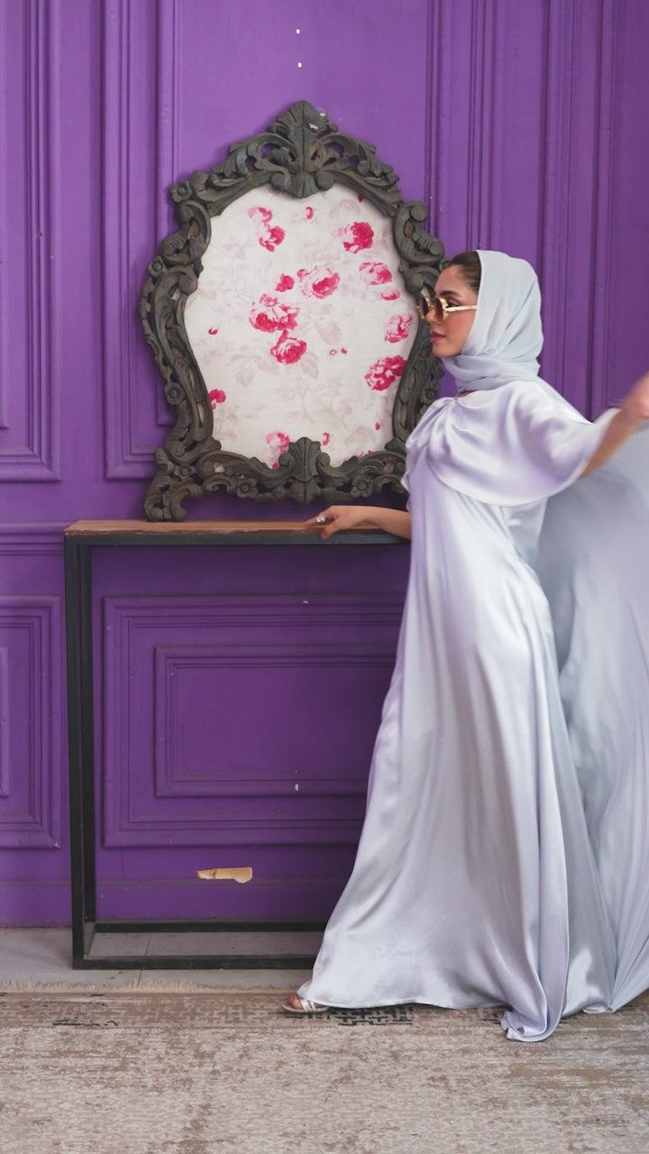 Icy Lumina Flow Abaya